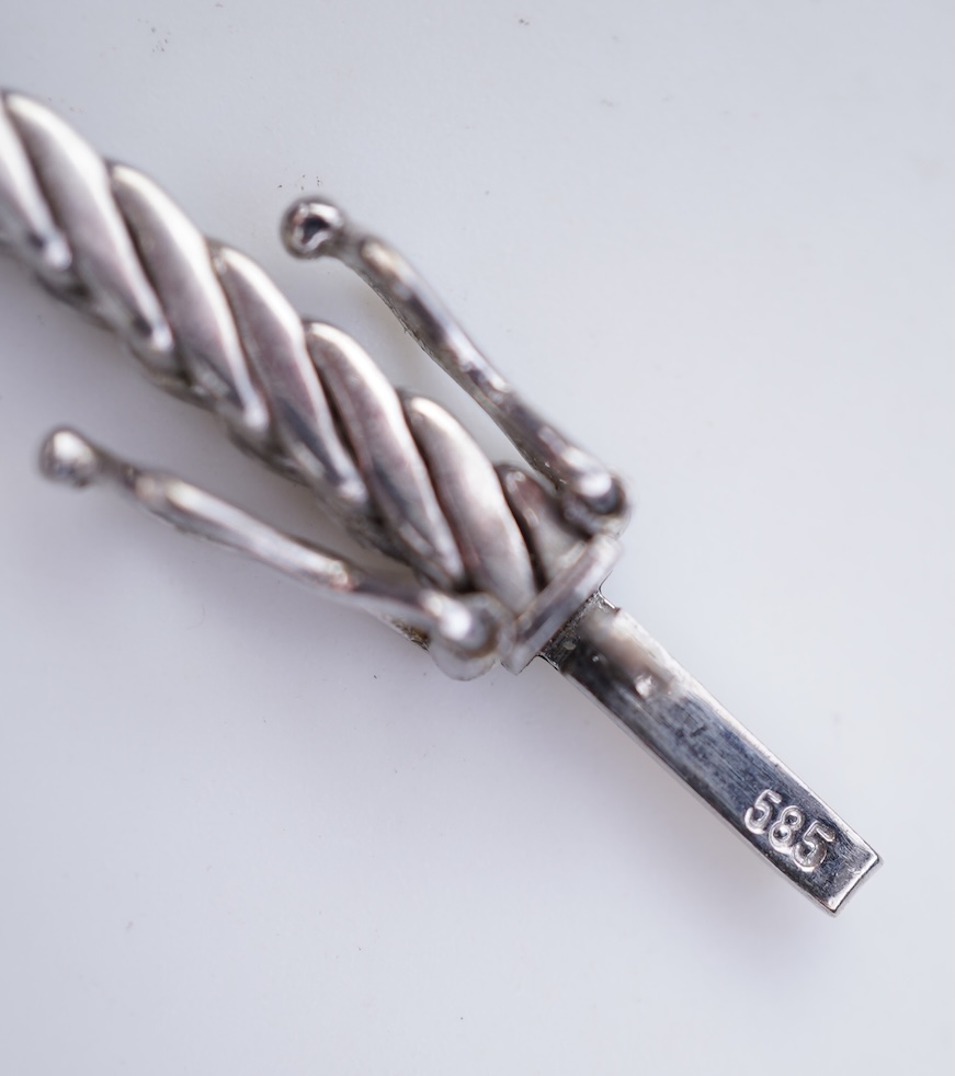 A diamond necklace